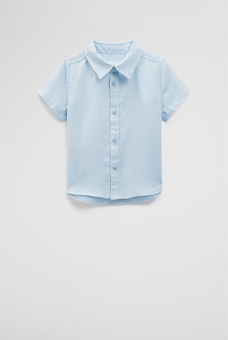 Organically Grown Short Sleeve Linen Shirt