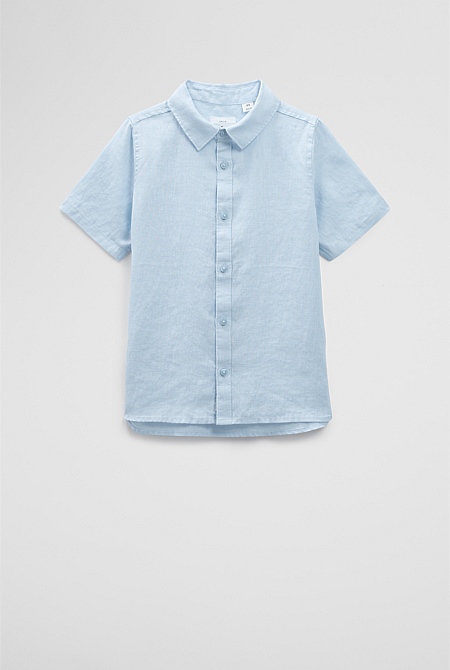 Organically Grown Linen Short Sleeve Shirt