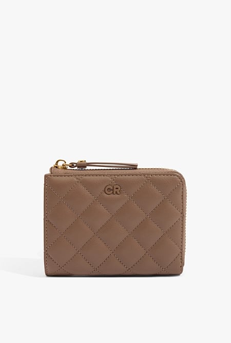 Quilted Country Road Zip Wallet