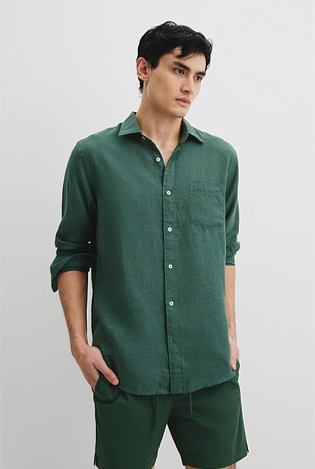 Regular Fit Organically Grown Linen Shirt