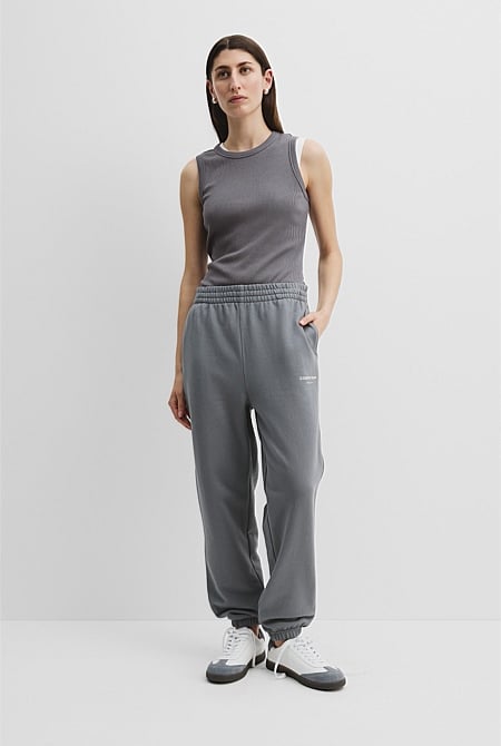 Australian Good Earth Cotton Logo Sweat Pant