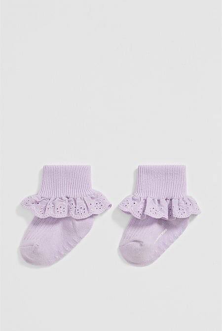 Rib Frill Sock