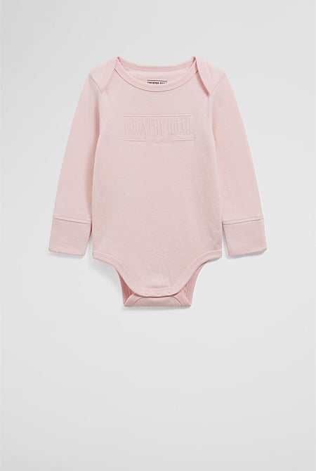 Organically Grown Cotton Heritage Long Sleeve Bodysuit