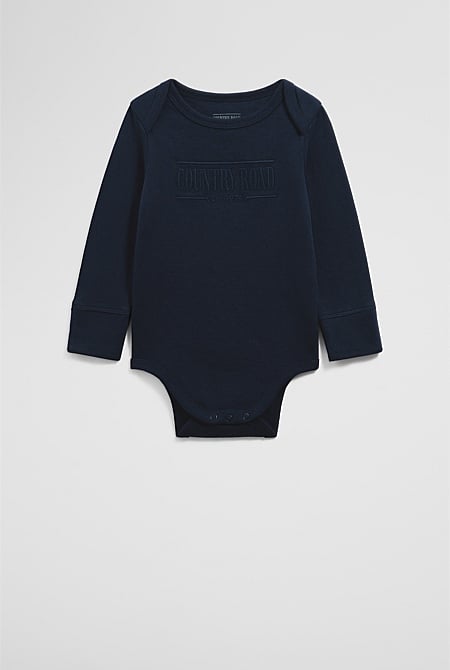 Organically Grown Cotton Heritage Long Sleeve Bodysuit