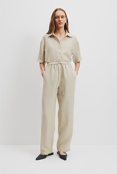 Organically Grown Linen Pull-On Pant