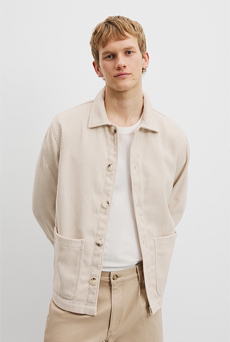 Textured Overshirt