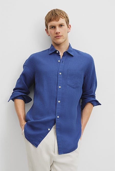 Regular Fit Organically Grown Linen Shirt