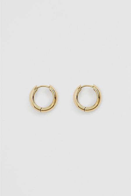 Tarnish-Resistant Large Wide Hoop