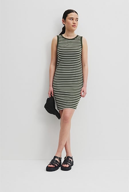 Teen Rib Knit Tank Dress