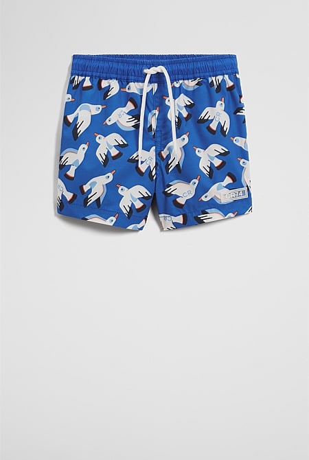 Recycled Polyester Blend Seagull Board Short