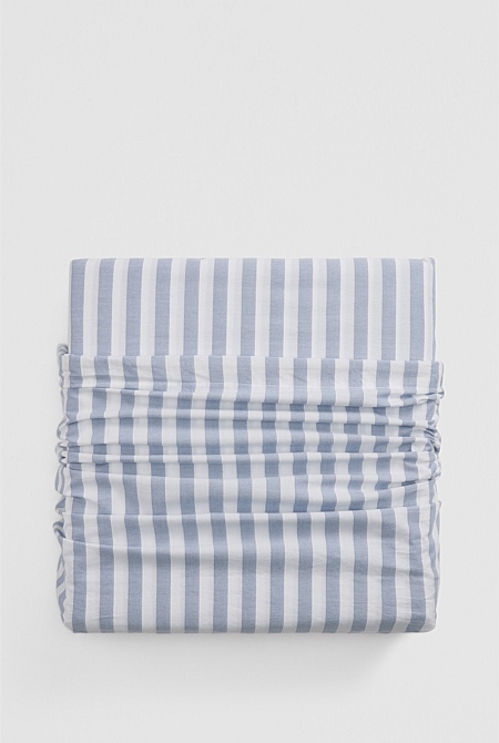 Brae Australian Cotton Stripe King Quilt Cover