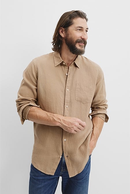 Regular Fit Organically Grown Linen Shirt