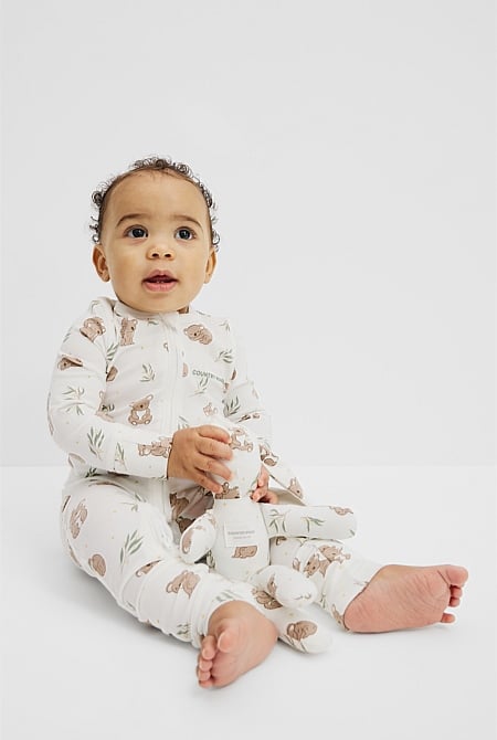 Organically Grown Cotton Koala Jumpsuit