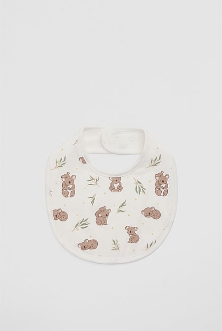 Organically Grown Cotton Koala Bib