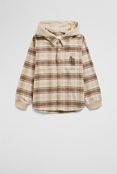 Hooded Check Shirt