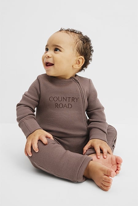 Organically Grown Cotton Waffle Jumpsuit