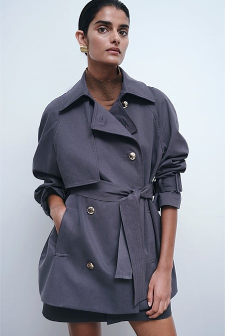 Button Detail Trench