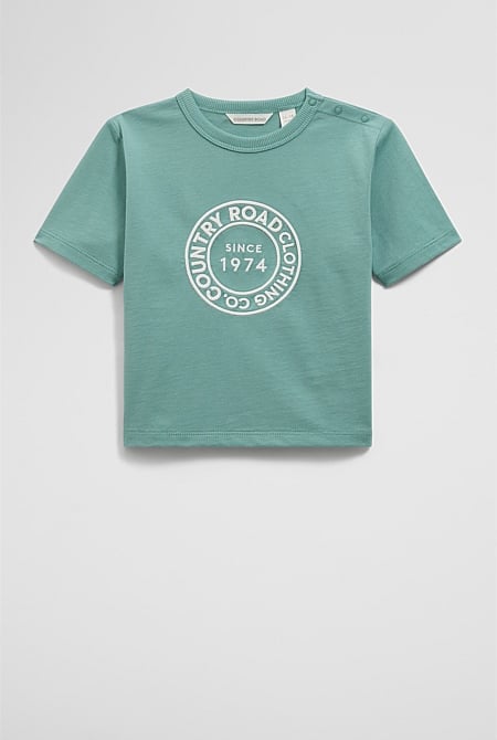Australian Cotton Oversize Circle Logo T-Shirt