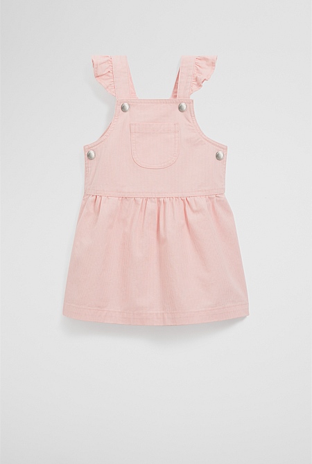 Organically Grown Cotton Railroad Frill Dress