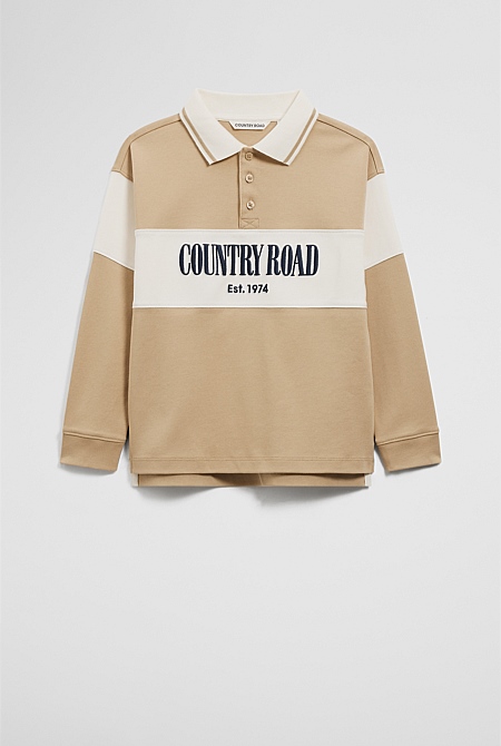 Organically Grown Cotton Stripe Rugby Top