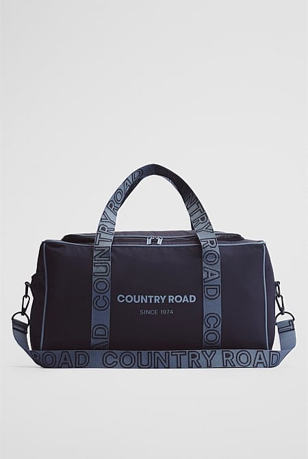 Recycled Nylon Logo Weekender