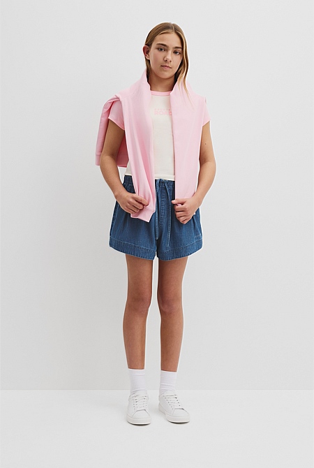 Teen Raglan Sleeve Logo T-Shirt