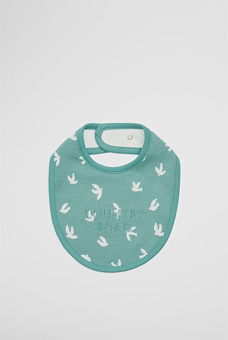 Organically Grown Cotton Waffle Bib