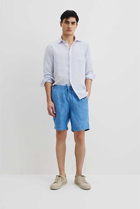 Organically Grown Linen Drawcord Short