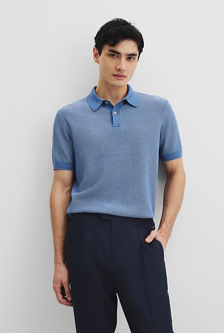 Australian Cotton Short Sleeve Knit Polo