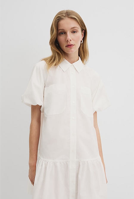 Australian Cotton Poplin Mini Dress