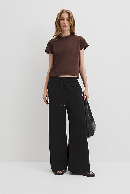 Organically Grown Linen Pull-On Pant