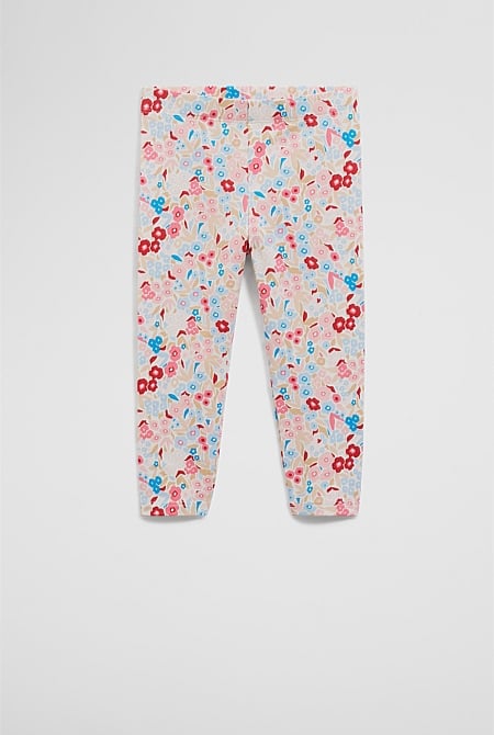Organically Grown Cotton Floral Legging