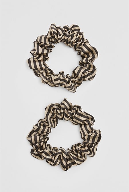 Silk Scrunchie Pack Of 2