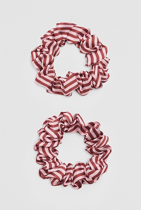 Silk Scrunchie Pack Of 2