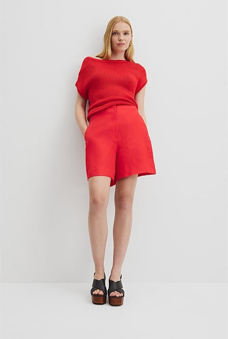 Organically Grown Linen Suit Short