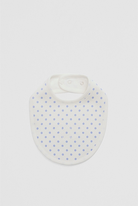 Organically Grown Cotton Waffle Bib