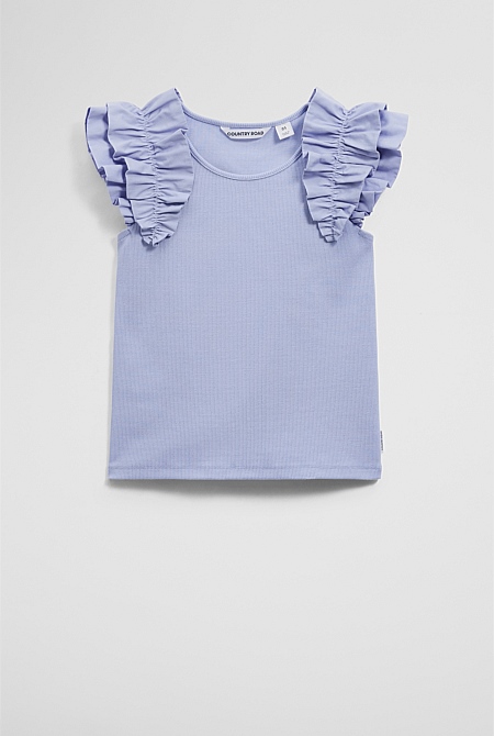 Ruffle Sleeve Tank