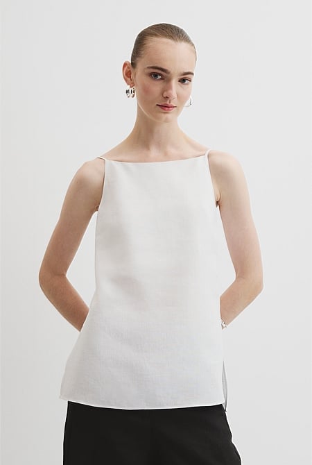 Organically Grown Linen Longline Cami