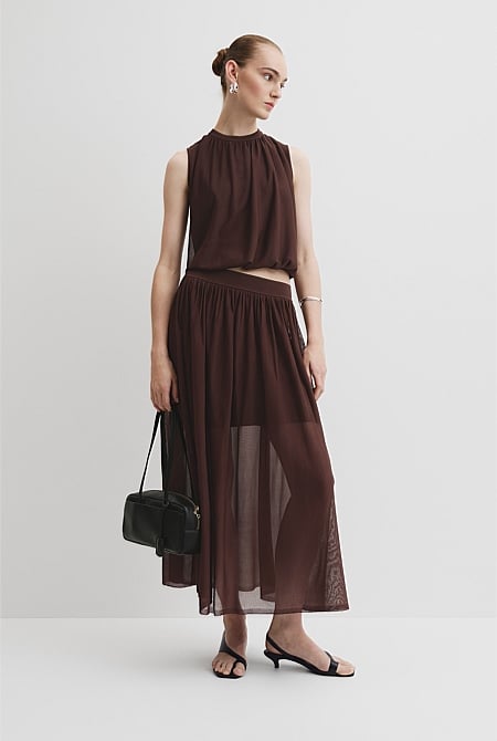 Gauze Knit Skirt