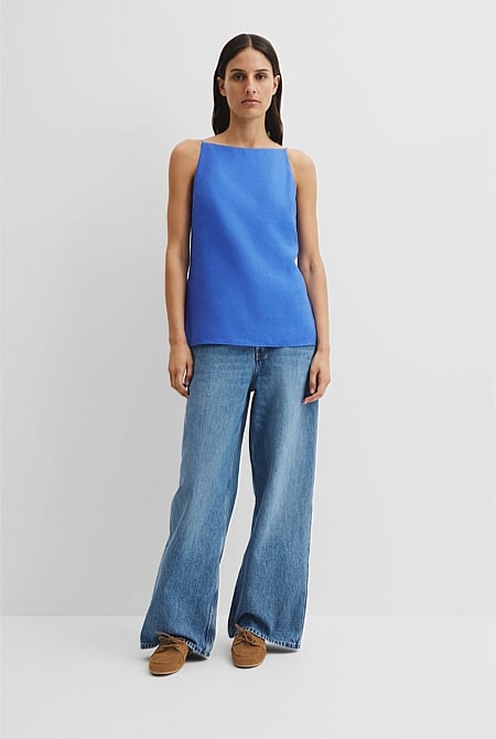 Organically Grown Linen Longline Cami