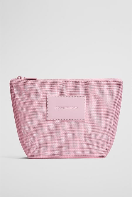 Mesh Tri Cosmetic Case