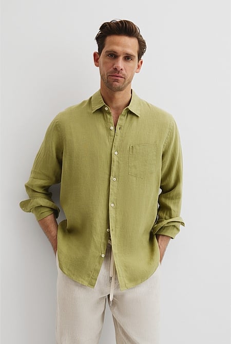 Regular Fit Organically Grown Linen Shirt