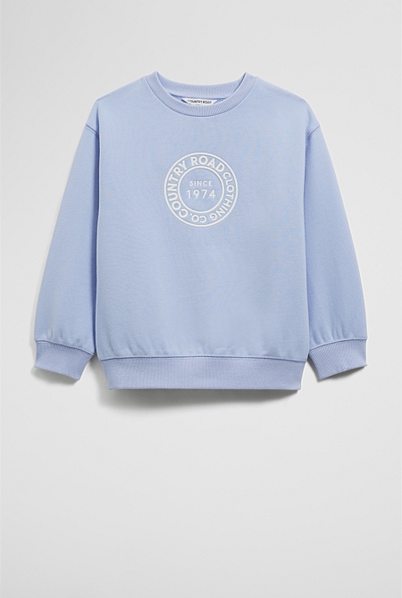 Australian Cotton Oversized Circle Logo Sweat