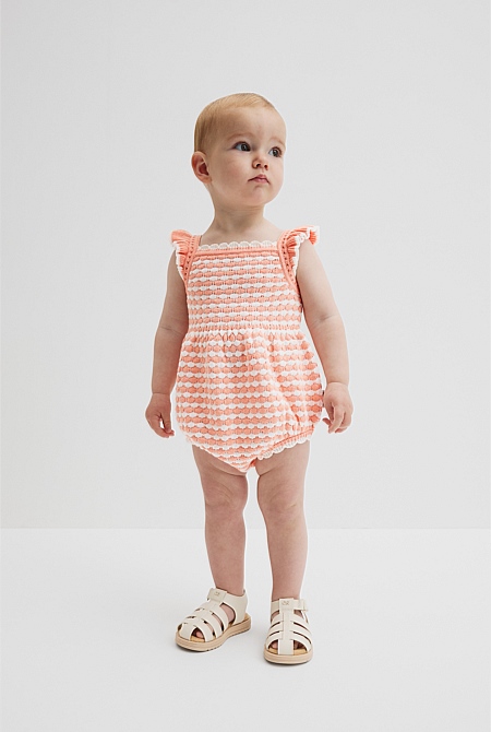 Frill Knit Romper