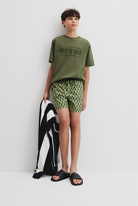 Teen Stripe Detail Board Short