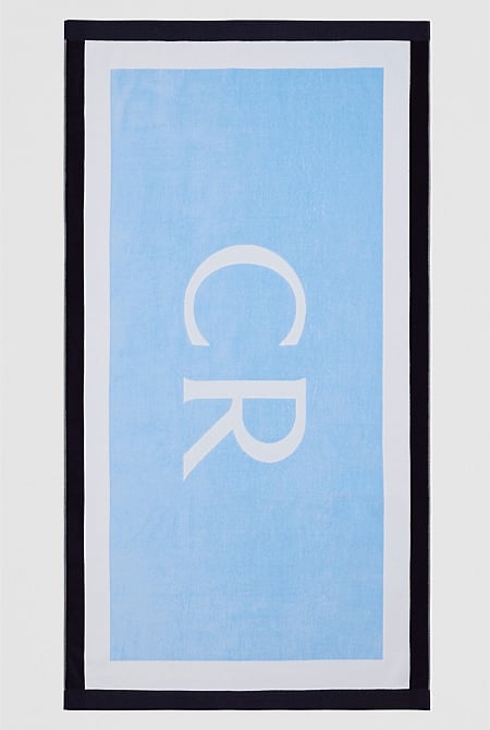 CR Border Australian Cotton Beach Towel