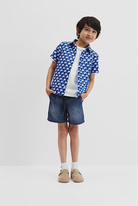 Geometric Print Shirt