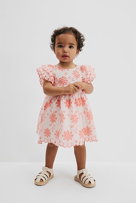 Broderie Frill Dress