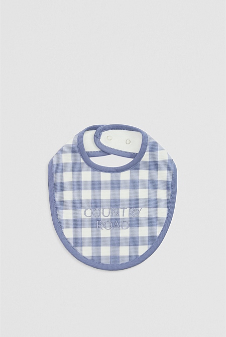 Organically Grown Cotton Waffle Bib
