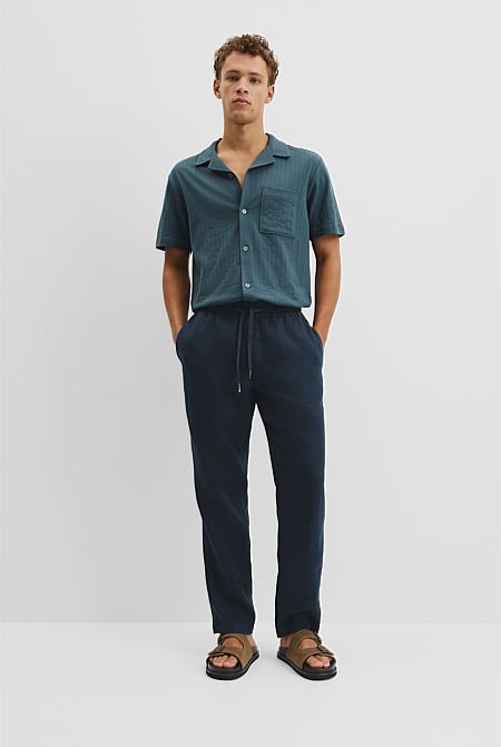 Relaxed Fit Organically Grown Linen Discord Pant